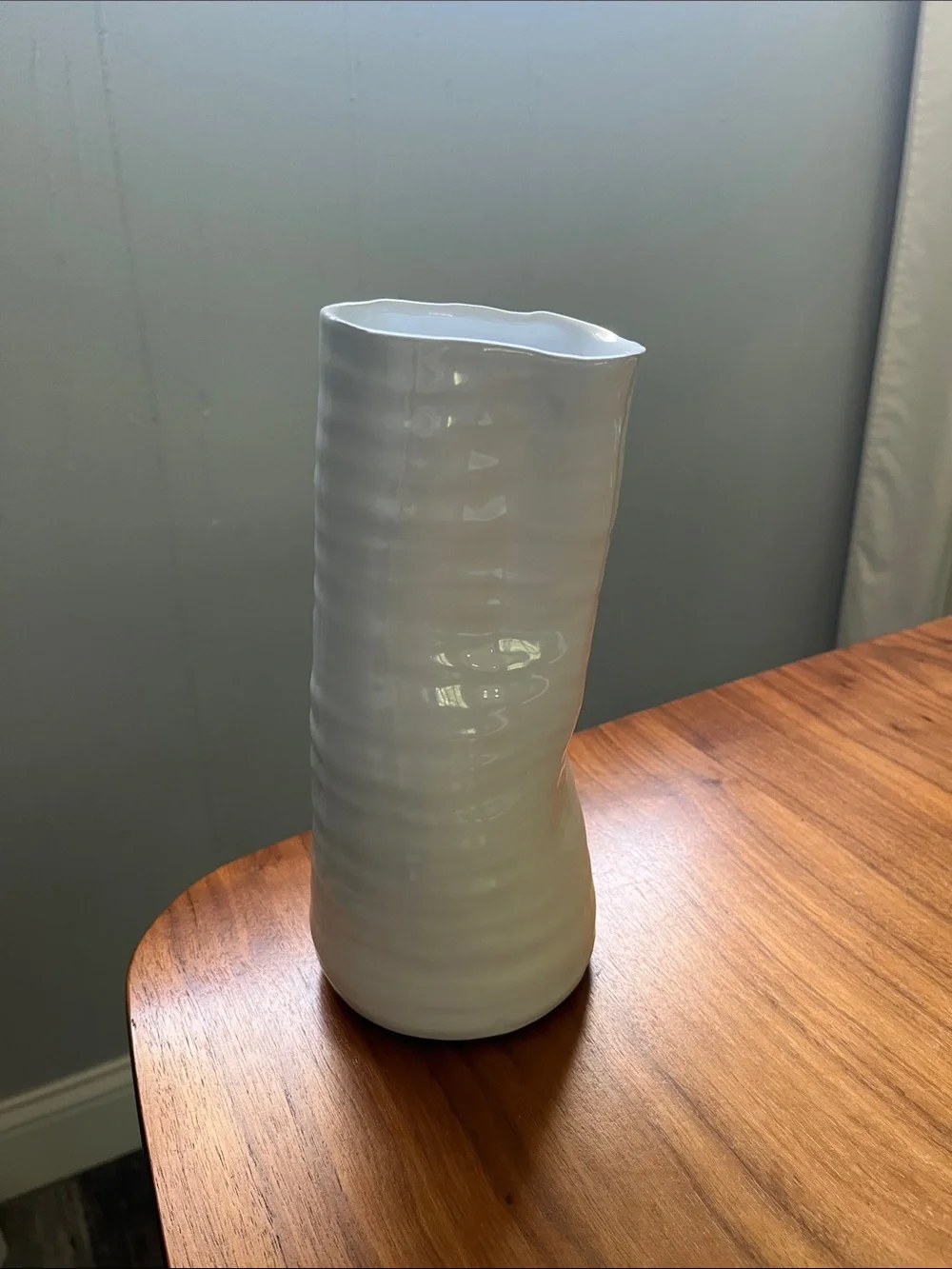 Unique White Ceramic Vase